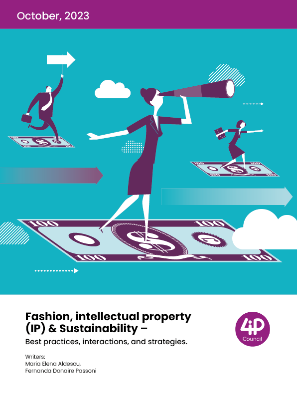 Cover of Fashion, intellectual property (IP) & Sustainability - Best practices, interactions and strategies.