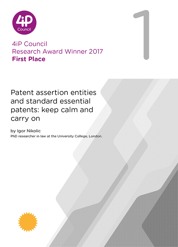 Patent Assertion Entities and Standard Essential Patents: Keep Calm and Carry On