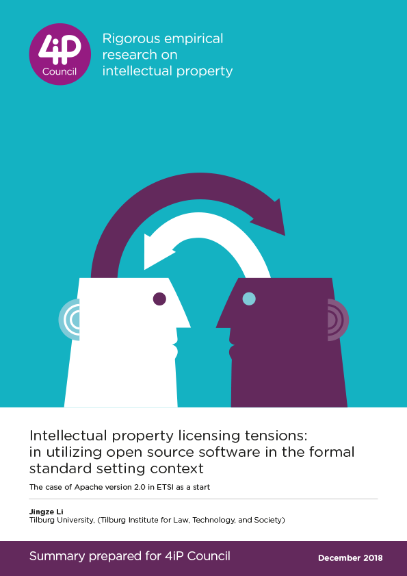 Intellectual property licensing tensions: in utilizing open source software in the formal standard setting context
