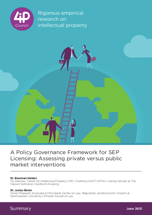 A Policy Governance Framework for SEP Licensing:  Assessing private versus public market interventions