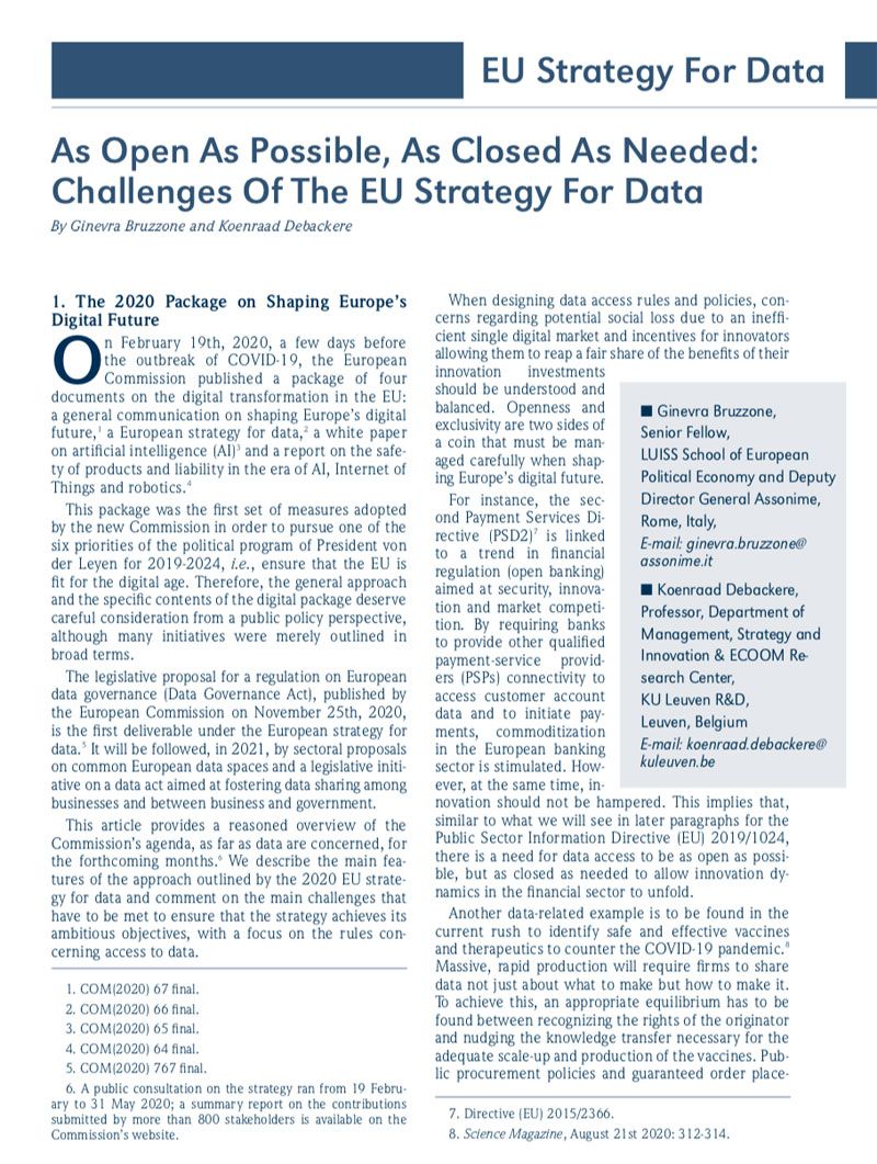 As Open As Possible, As Closed As Needed: Challenges of the EU Strategy for Data