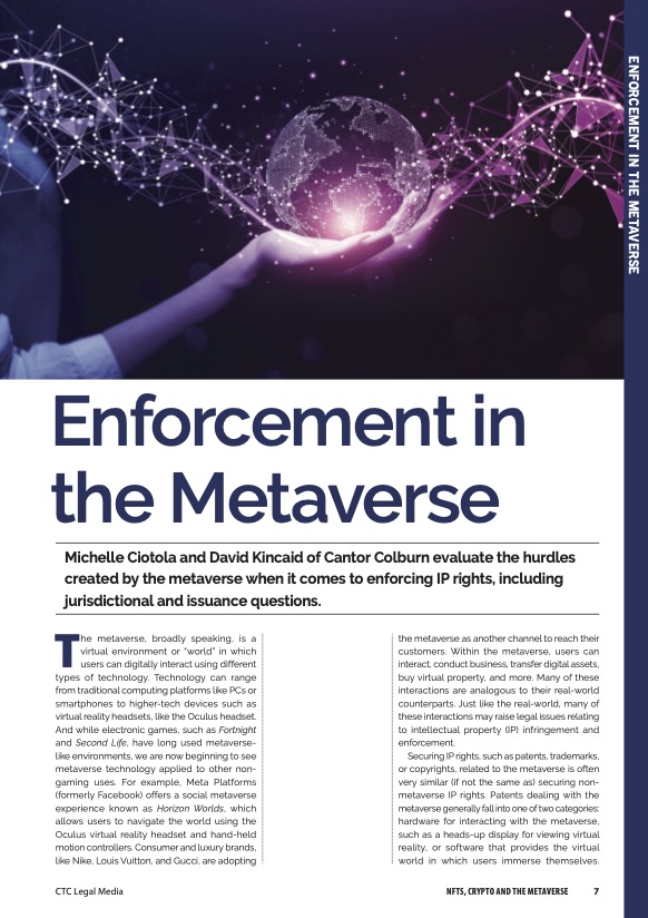 Enforcement in the Metaverse