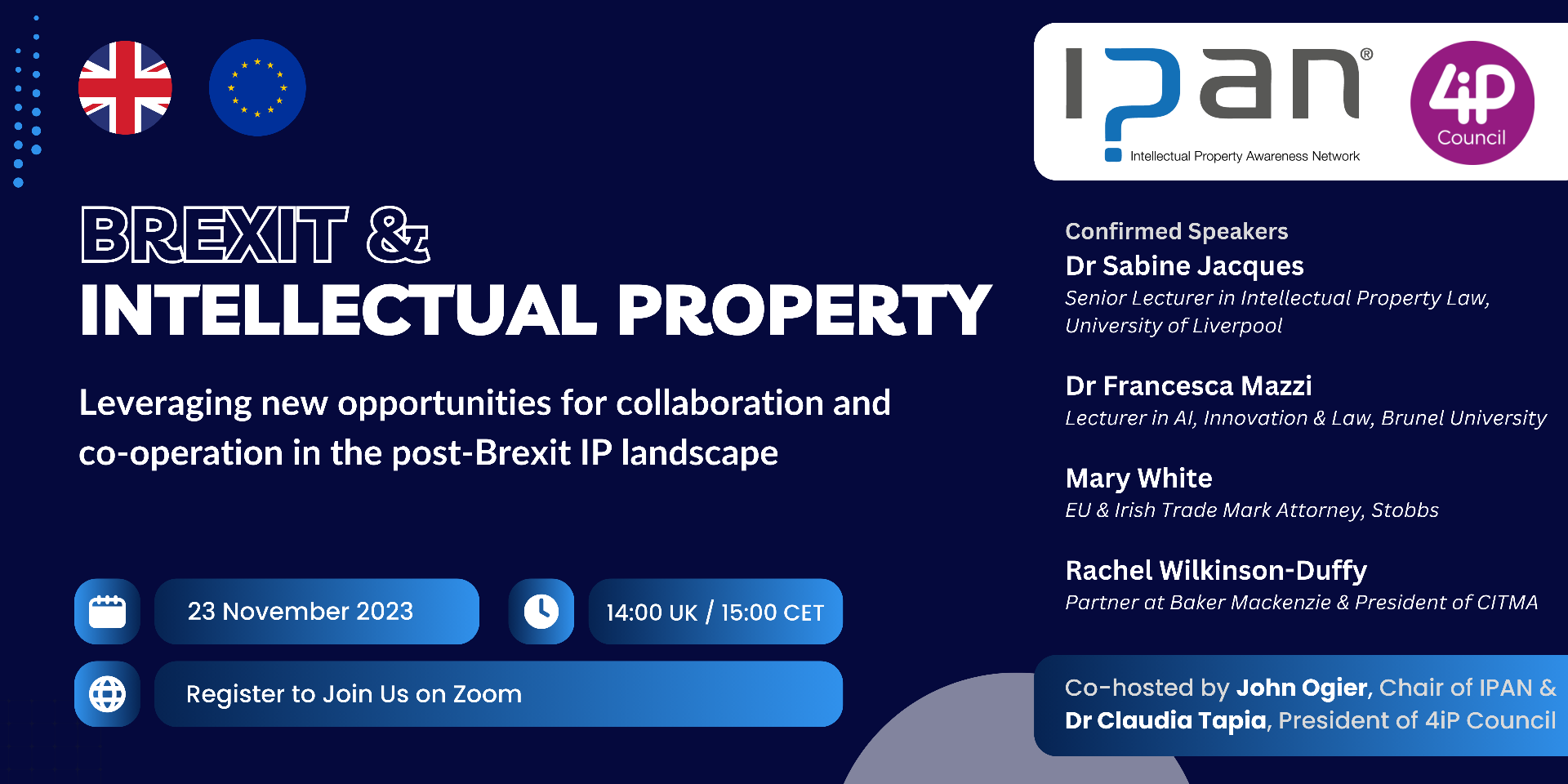 Brexit & Intellectual Property: Leveraging new opportunities for UK / EU collaboration and co-operation in the post-Brexit IP landscape