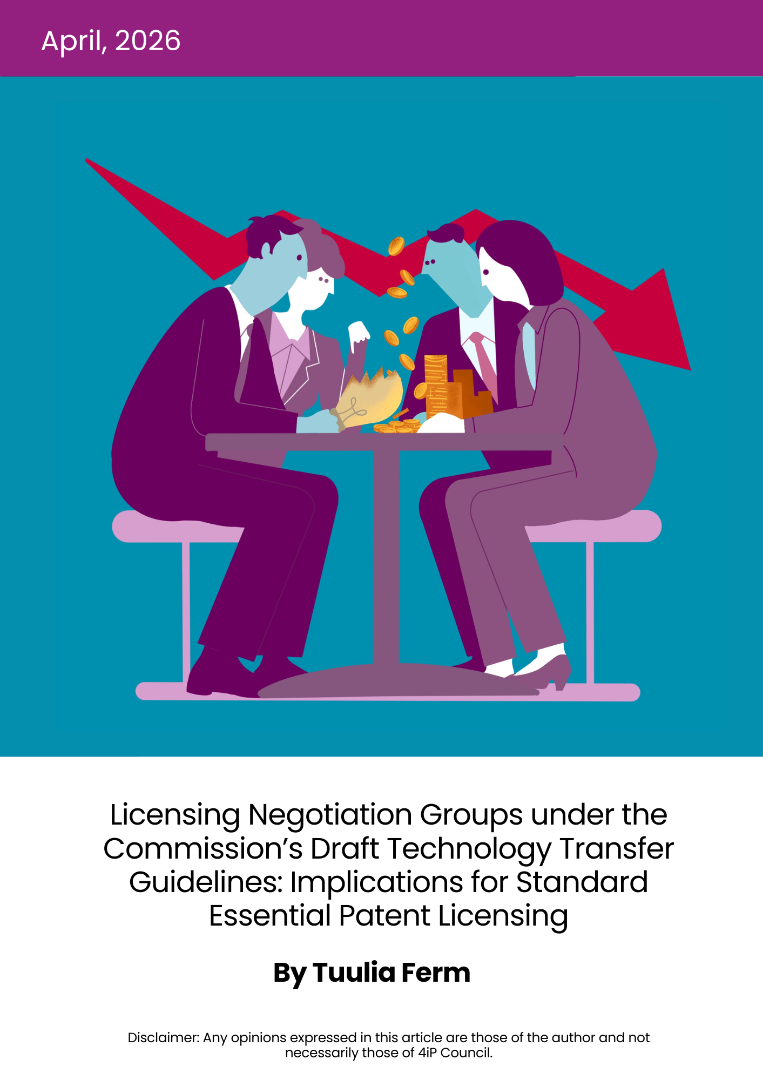 Licensing Negotiation Groups under the Commission&rsquo;s Draft Technology Transfer Guidelines: Implications for Standard Essential Patent Licensing
