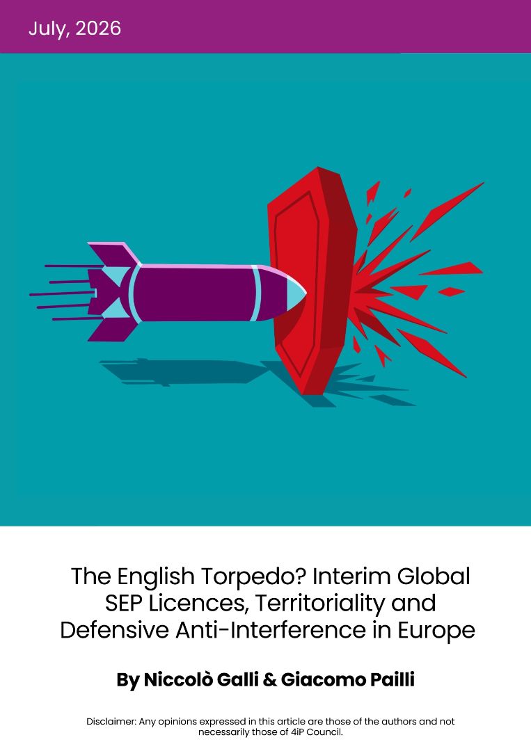 The English Torpedo? Interim Global SEP Licences, Territoriality and Defensive Anti-Interference in Europe