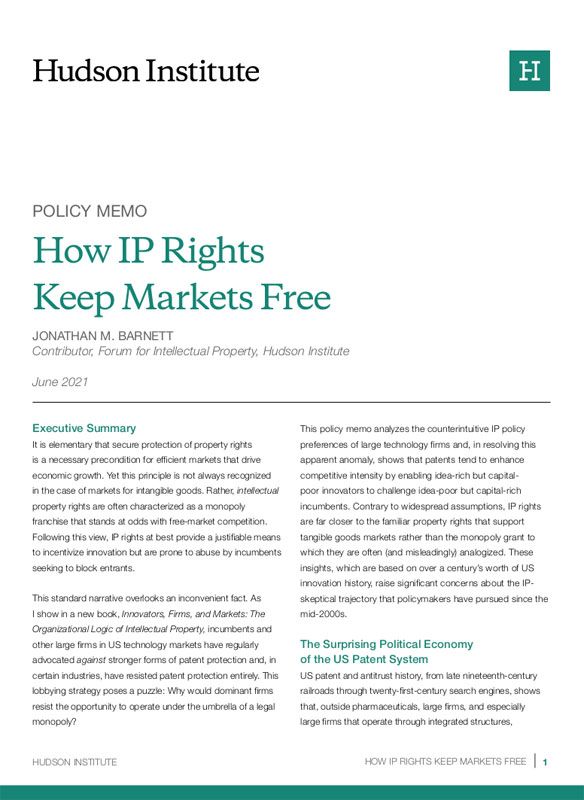 How IP Rights Keep Markets Free