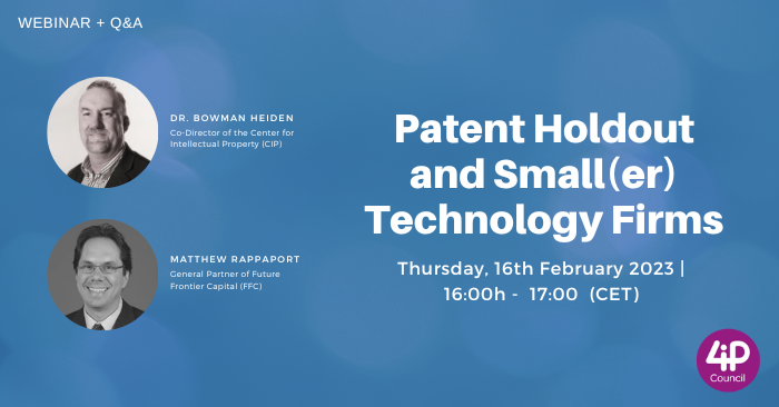 Patent Holdout and Small(er) Technology Firms