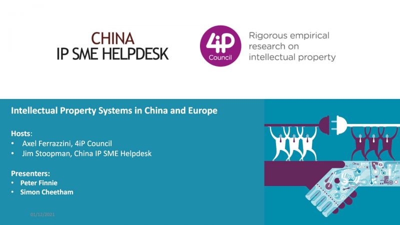 Intellectual Property Systems in China and Europe​